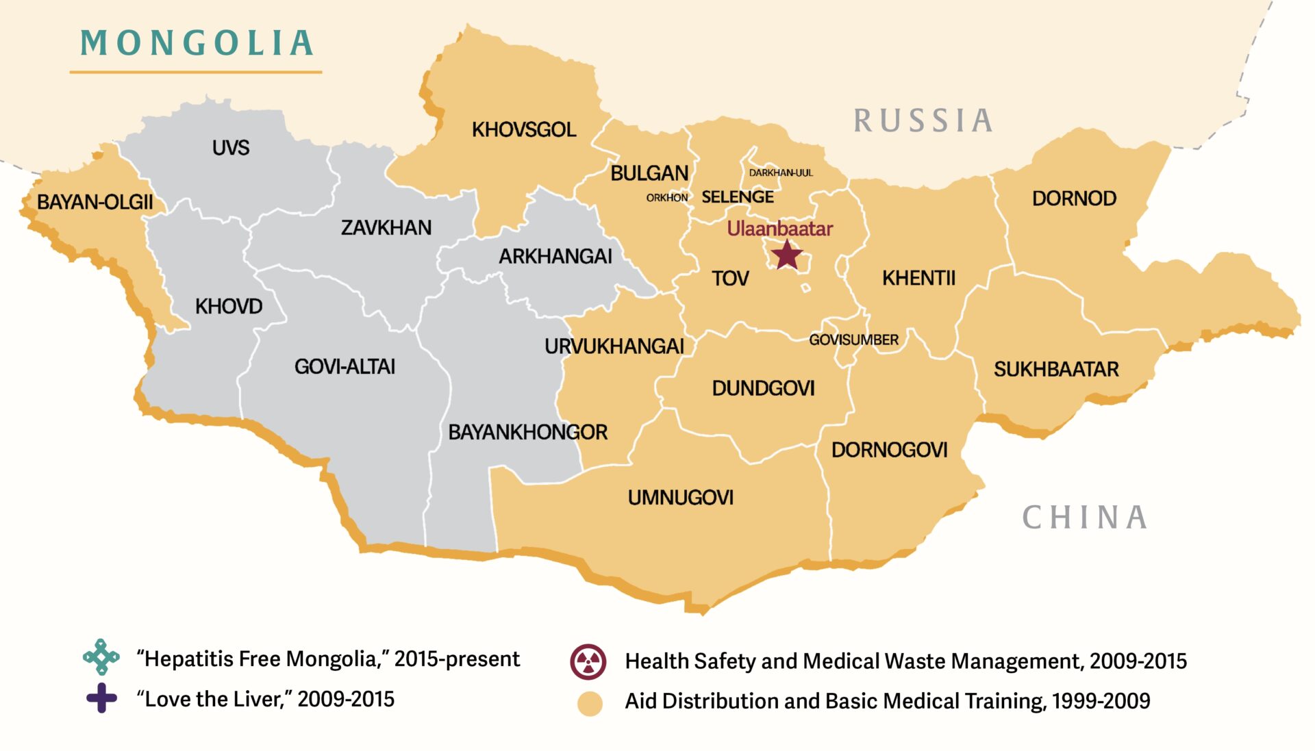 map of mongolia